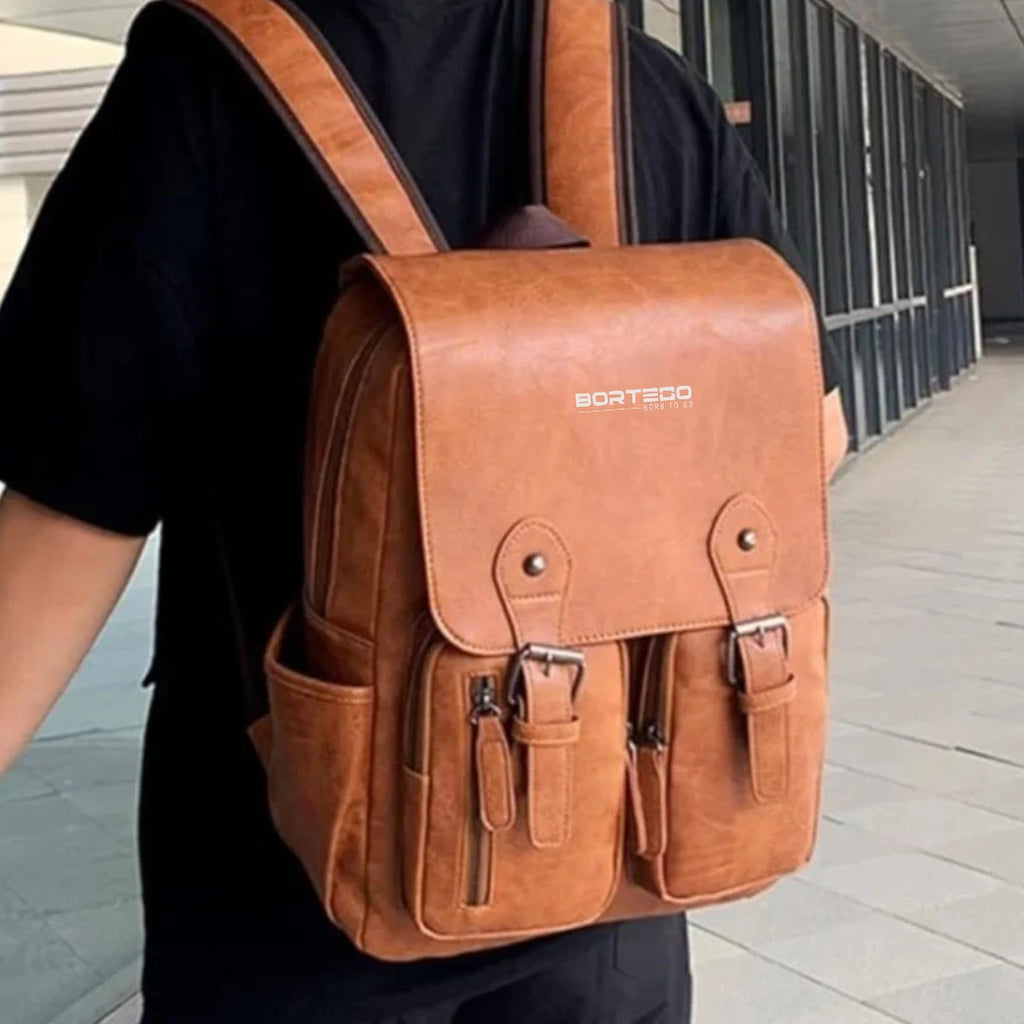 Bergen Style – plecak skórzany na laptopa 15.6", damski i męski, mieszczący format A4