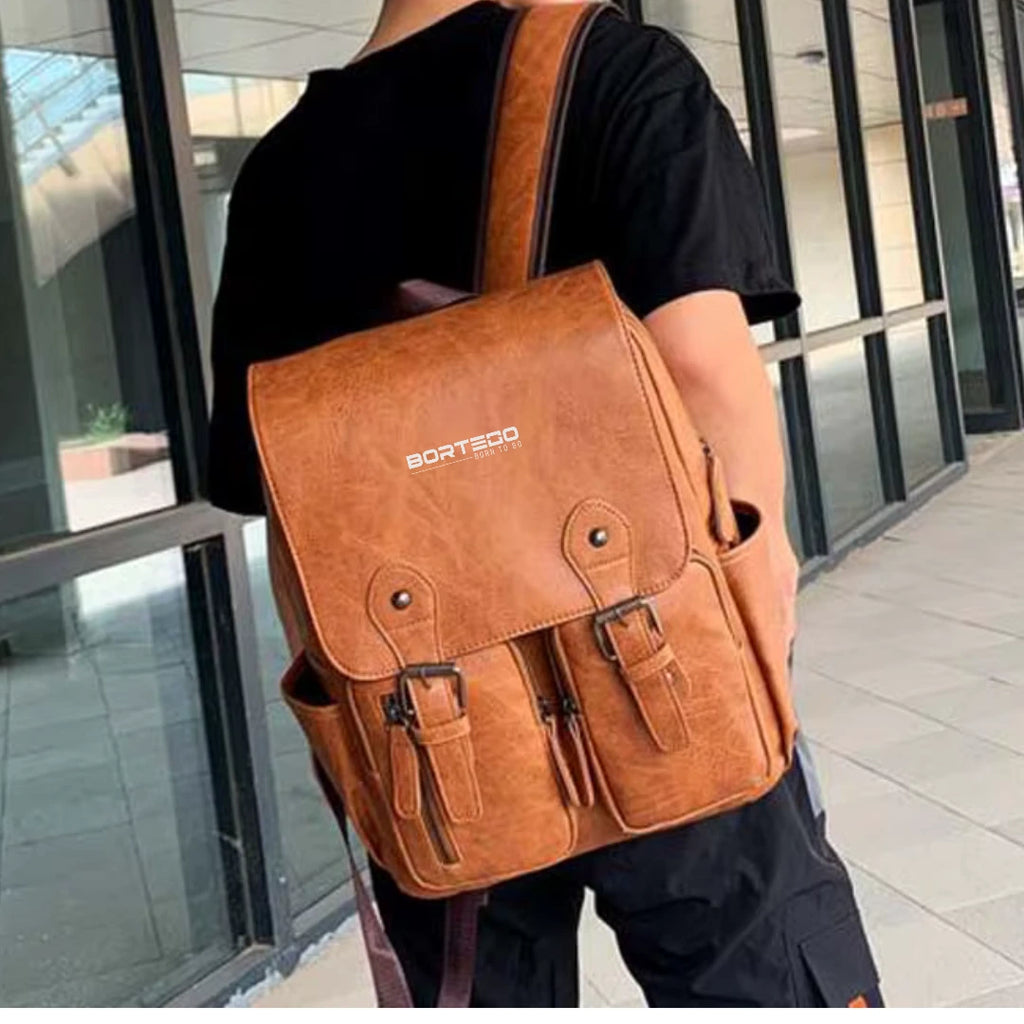 Bergen Style – plecak skórzany na laptopa 15.6", damski i męski, mieszczący format A4