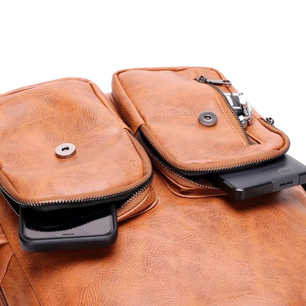 Bergen Style – plecak skórzany na laptopa 15.6", damski i męski, mieszczący format A4