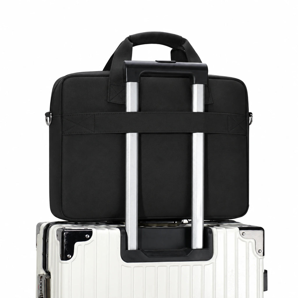 Granada Pro Black – Organised Laptop Briefcase 16.5″