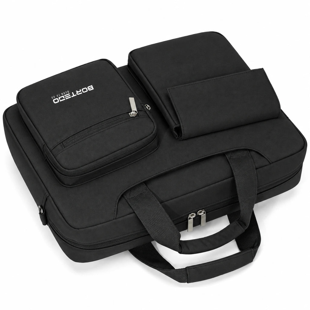 Granada Pro Black – Organised Laptop Briefcase 16.5″