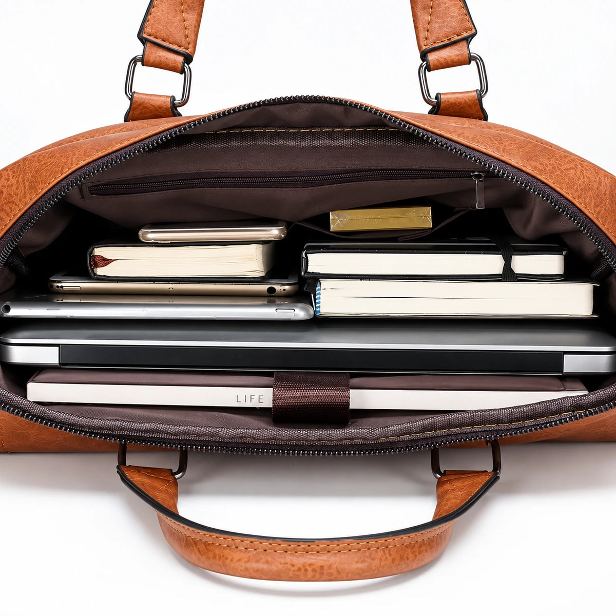Bergen Style Brązowa – Torba na laptopa 15,6″