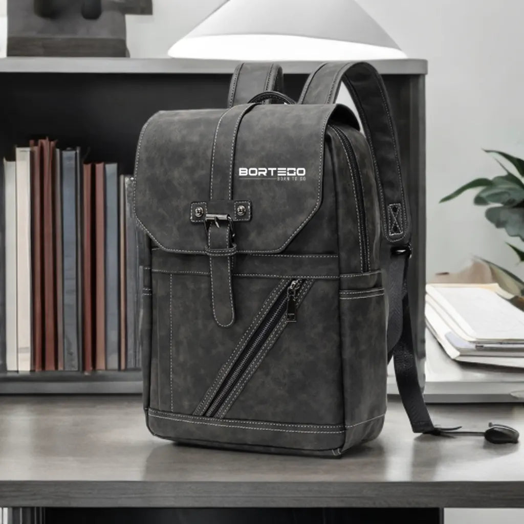 Vegan Leather Backpack Black