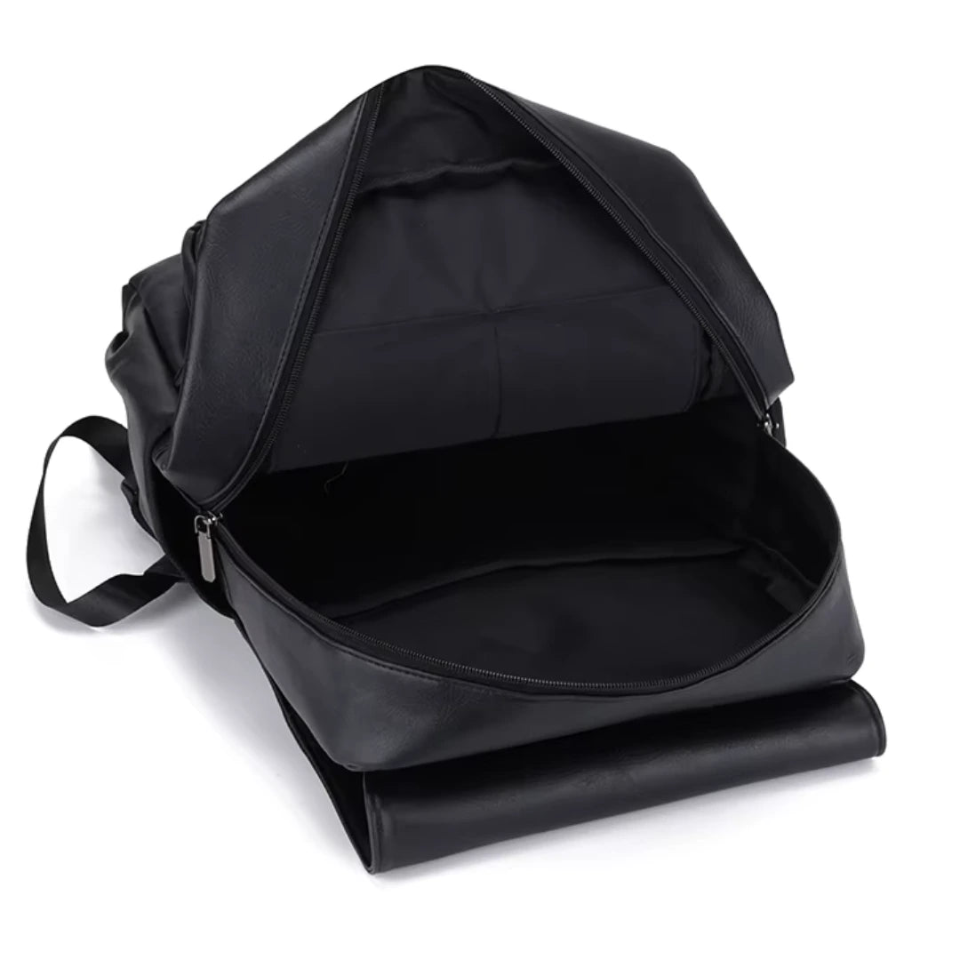 Malaga Pro – Elegant and spacious leather backpack for work and 15.6” laptop