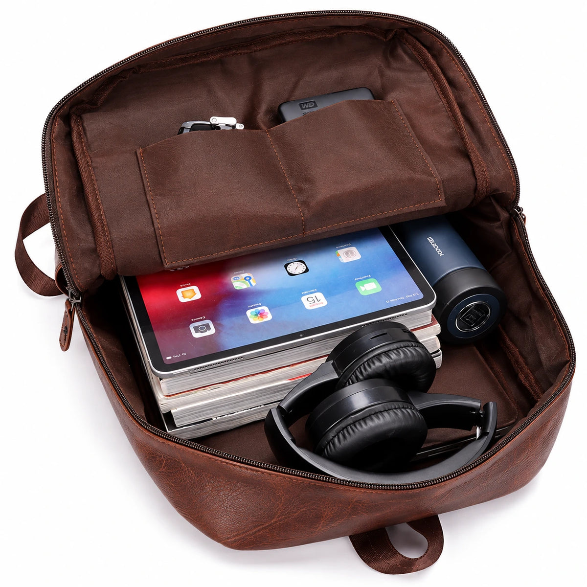 Copenhagen Classic – Vegan Leather Laptop Backpack 15.6″