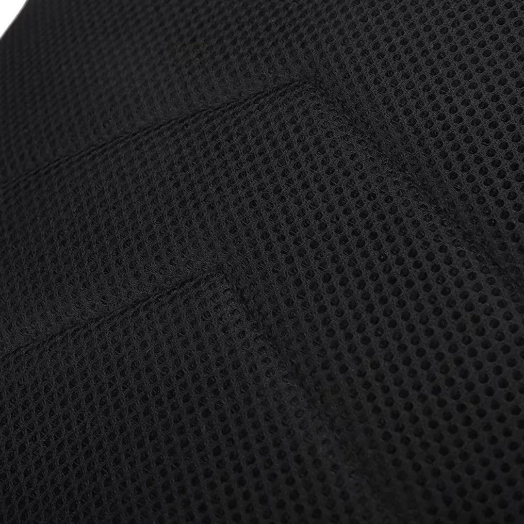 Close-up of black textured fabric