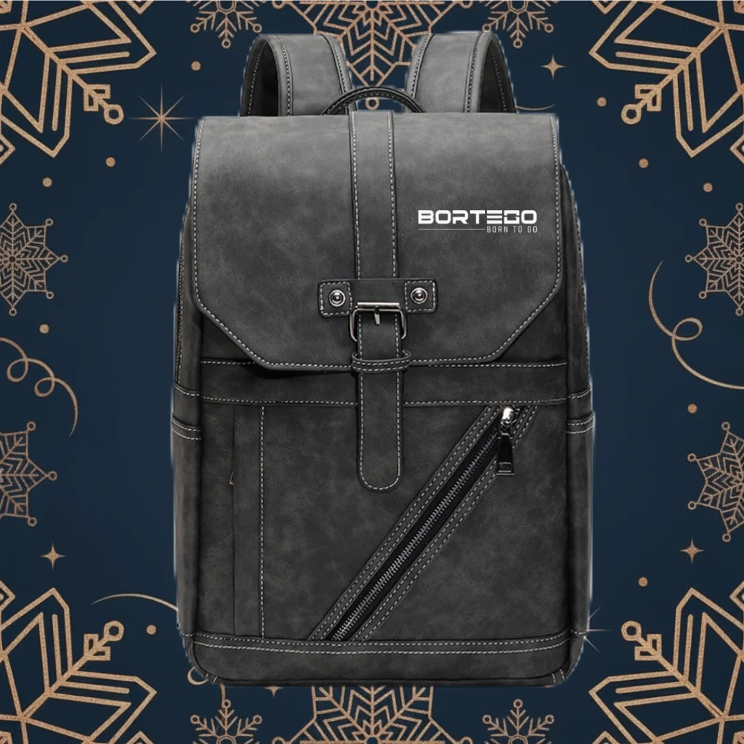 Vegan Leather Backpack Black