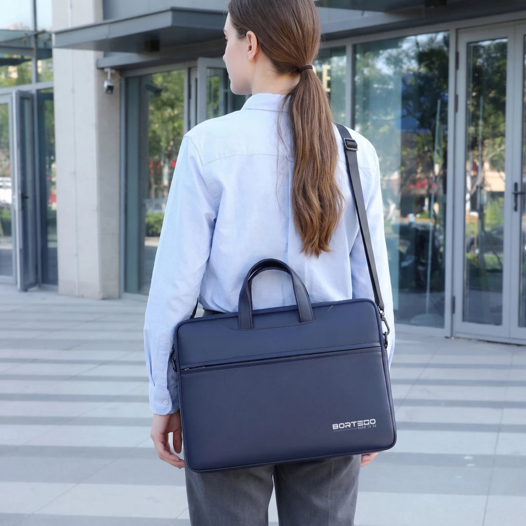Bremen Light Navy – Lightweight Laptop Briefcase 15.6″