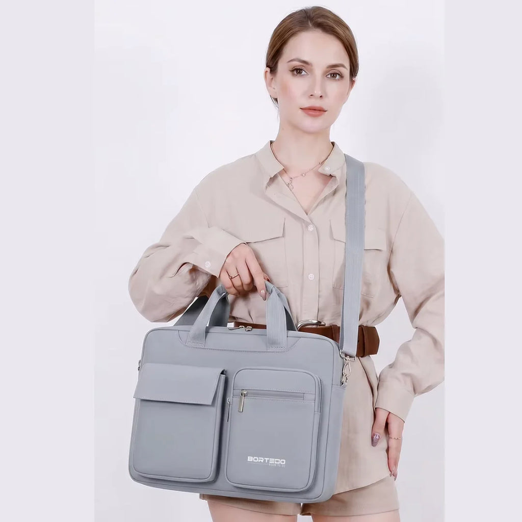 Granada Pro Szara – Pojemna torba na laptopa 16,5″
