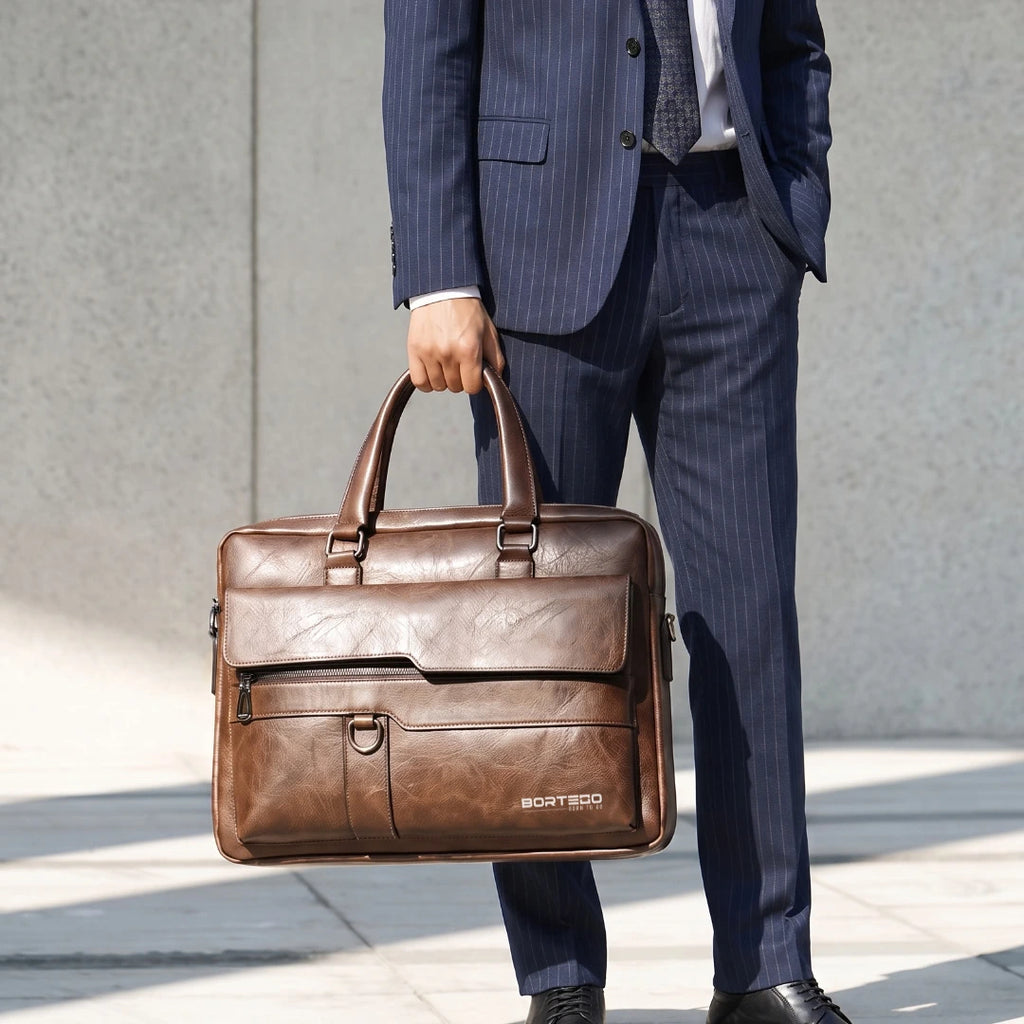 Bergen Style Dark Brown – Laptop Briefcase 15.6″