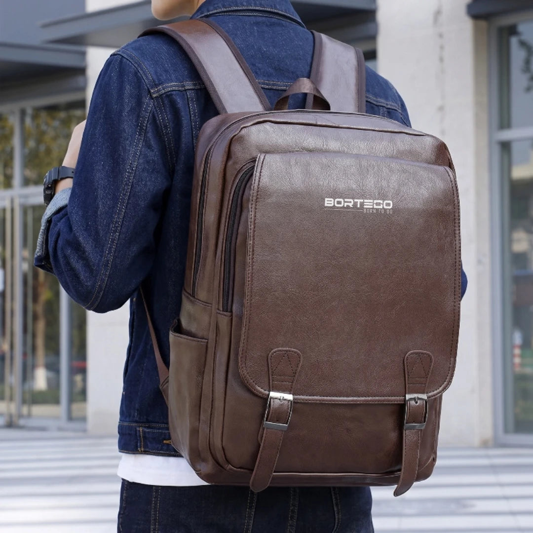 Copenhagen Classic – Vegan Leather Laptop Backpack 15.6″