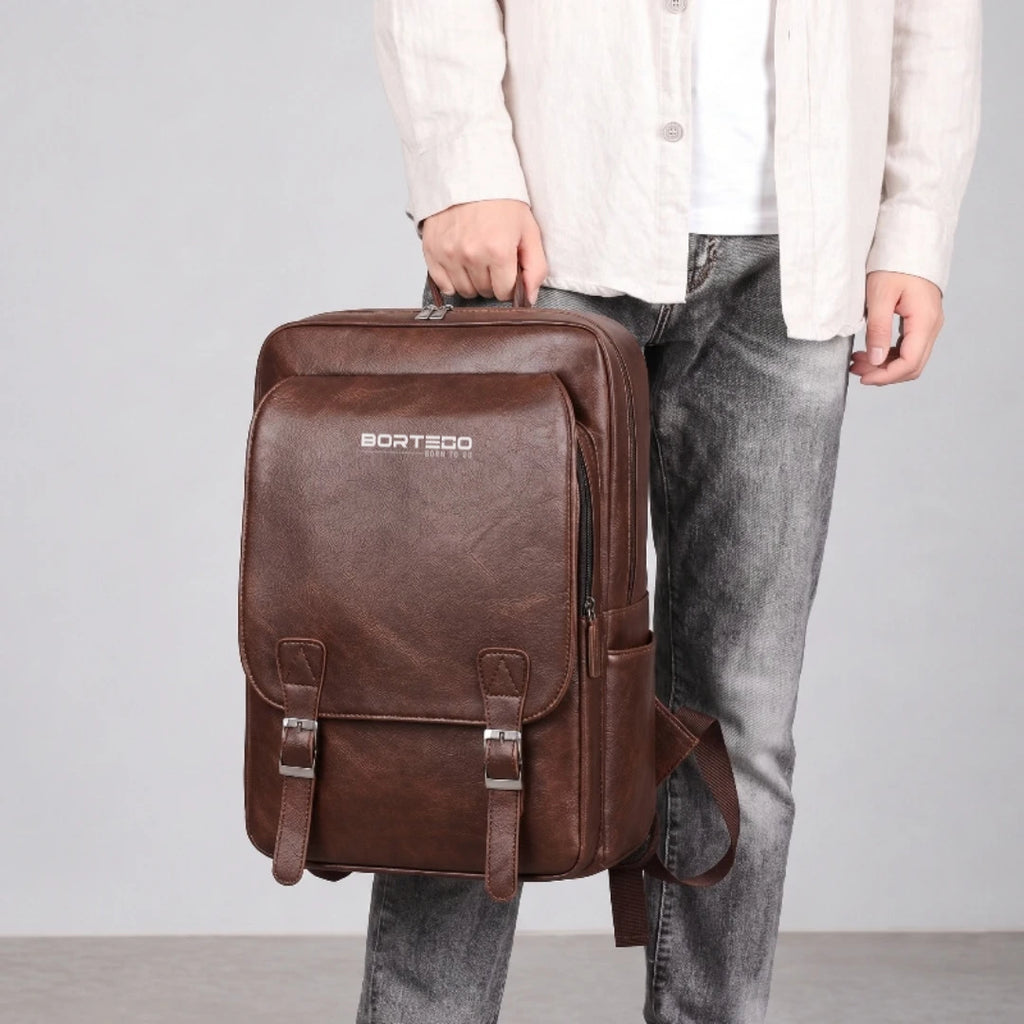 Copenhagen Classic – Vegan Leather Laptop Backpack 15.6″