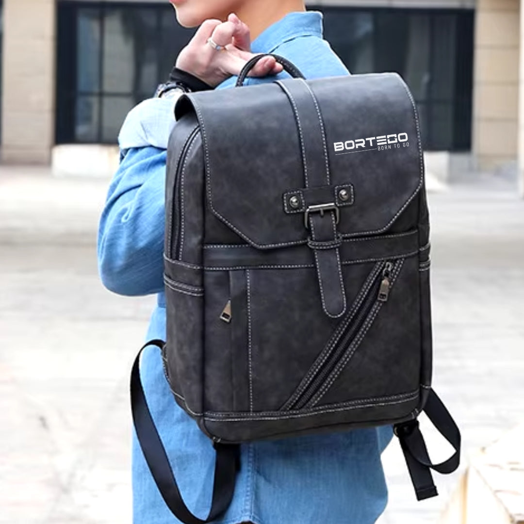 Vegan Leather Backpack Black