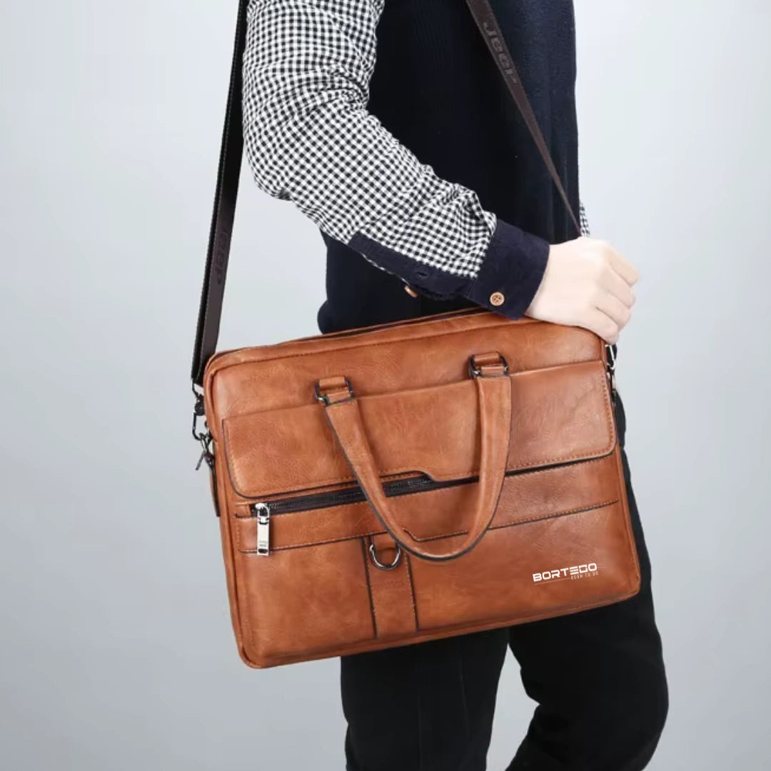 Bergen Style Brązowa – Torba na laptopa 15,6″