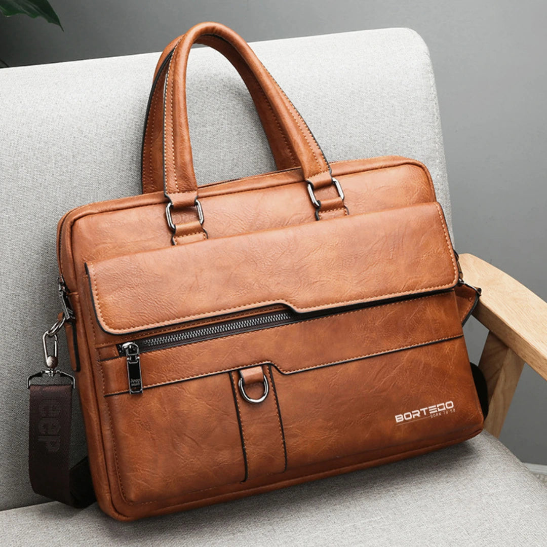 Bergen Style Brązowa – Torba na laptopa 15,6″