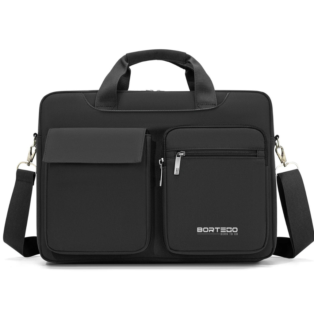 Granada Pro Black – Organised Laptop Briefcase 16.5″