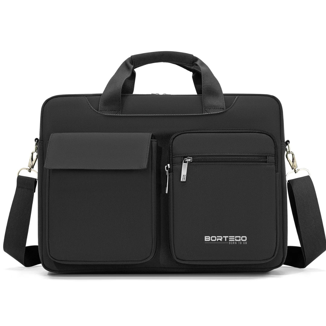 Granada Pro Black – Organised Laptop Briefcase 16.5″