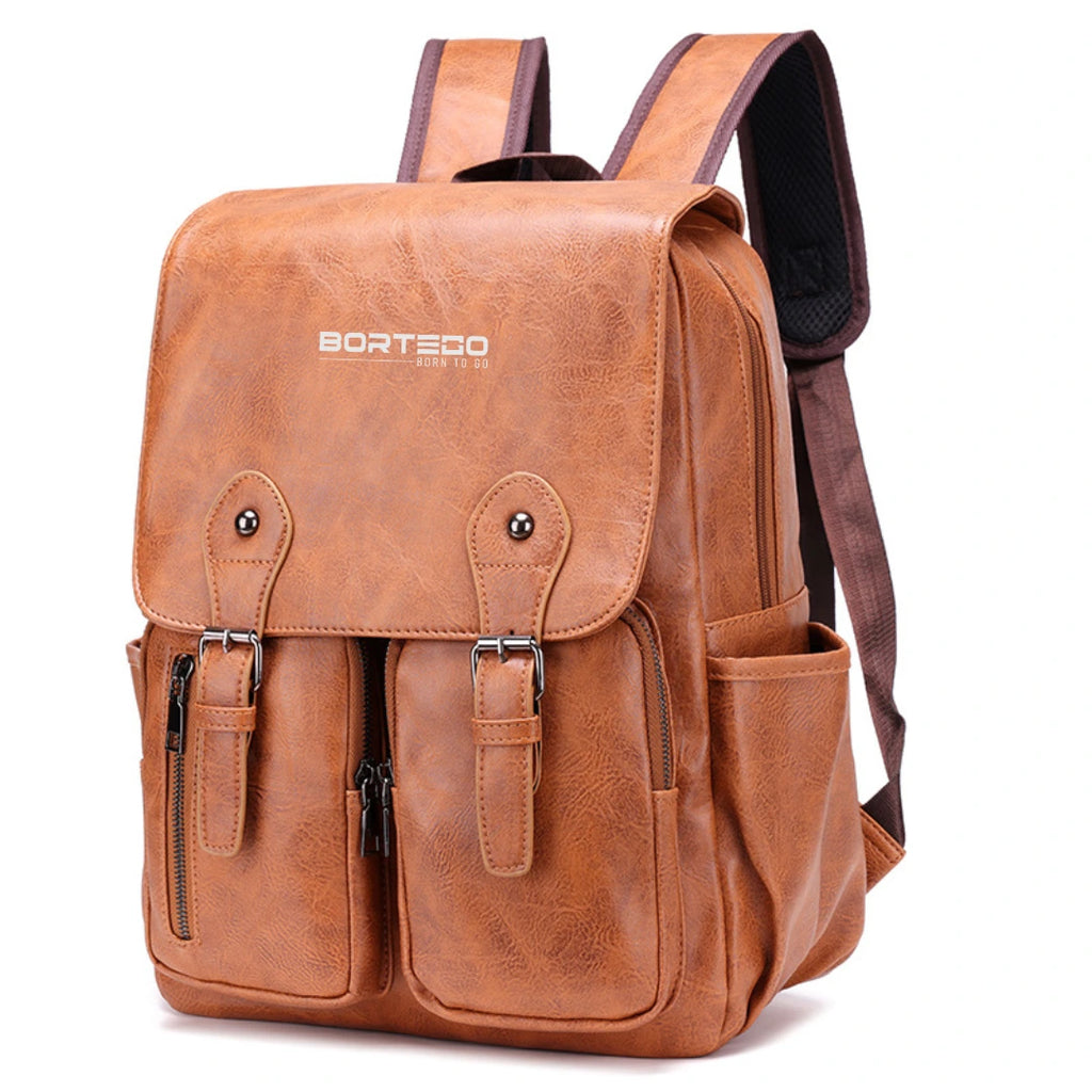 Bergen Style – plecak skórzany na laptopa 15.6", damski i męski, mieszczący format A4