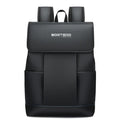black leather backpack Bortego