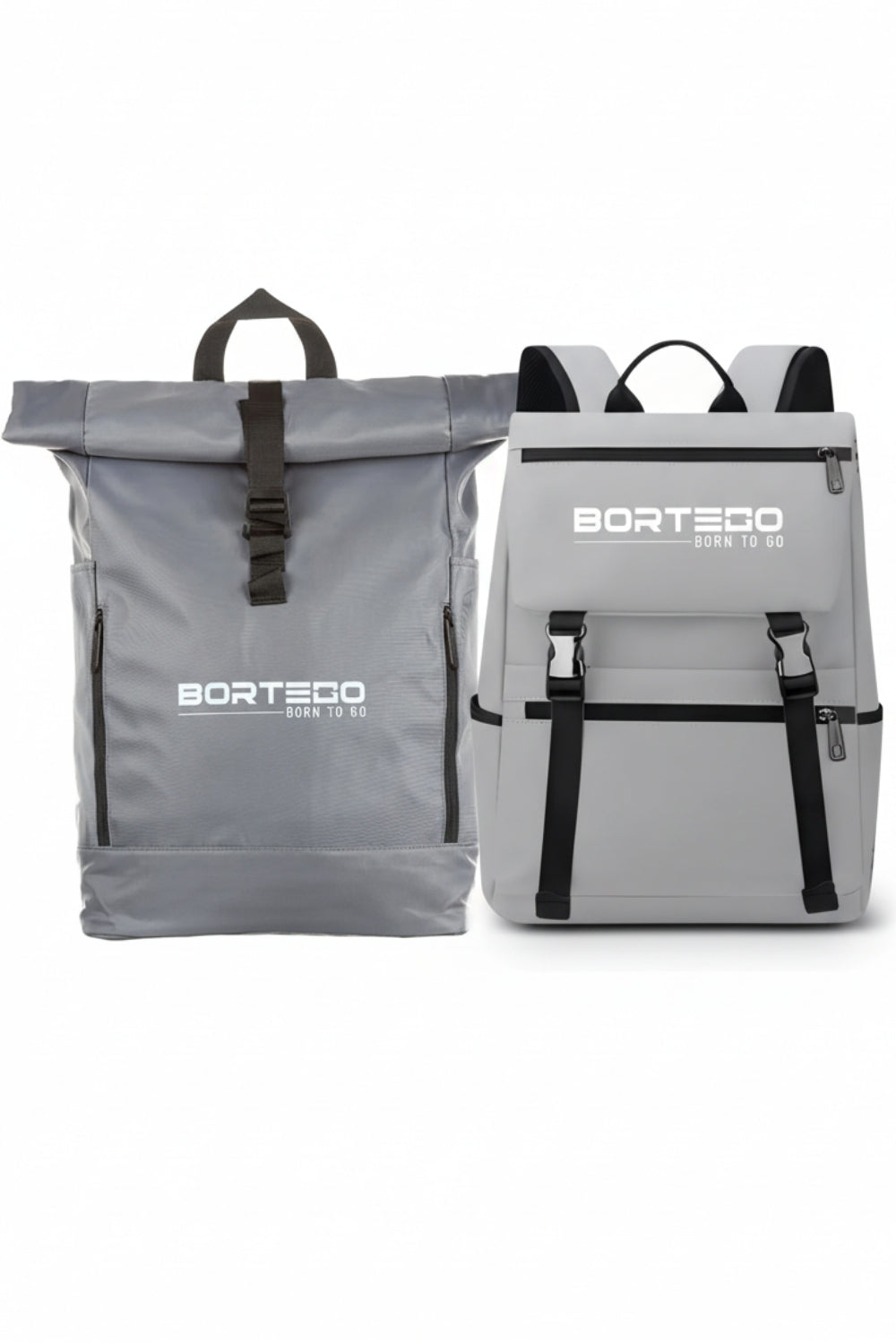 Grey City and Roll-Top Backpacks Smart Bundle