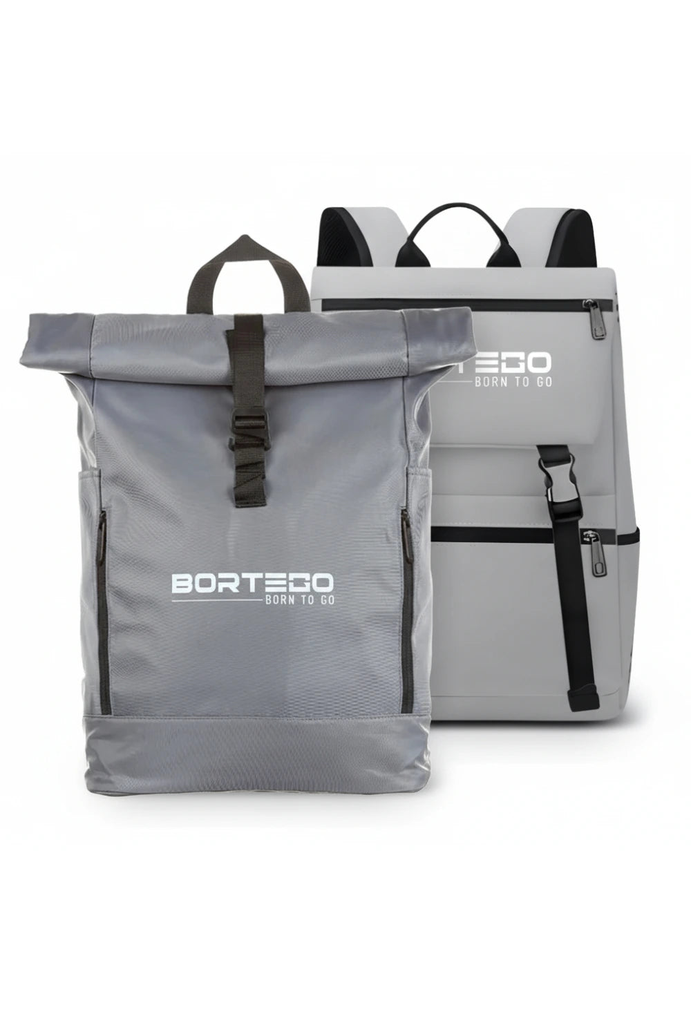 Grey City and Roll-Top Backpacks Smart Bundle