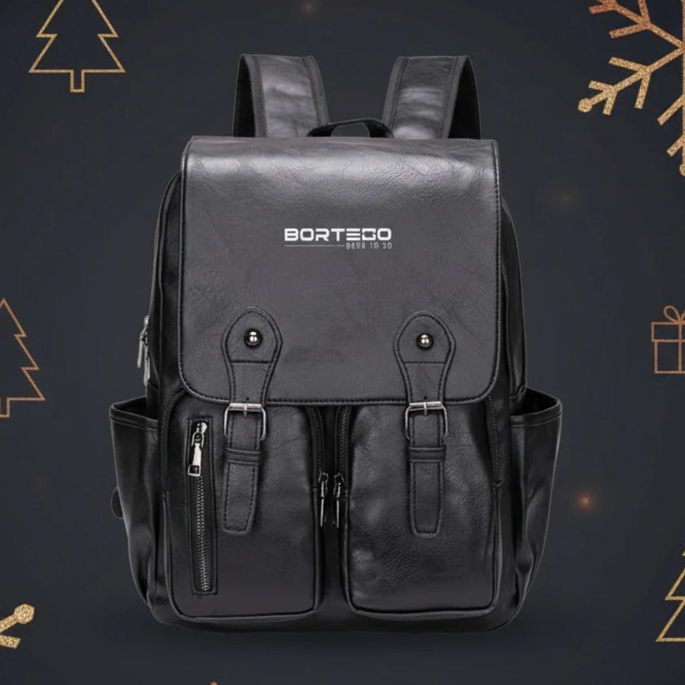 Oslo Motion – Leather Laptop Backpack 15.6" for Men and Women, Fits A4 Documents