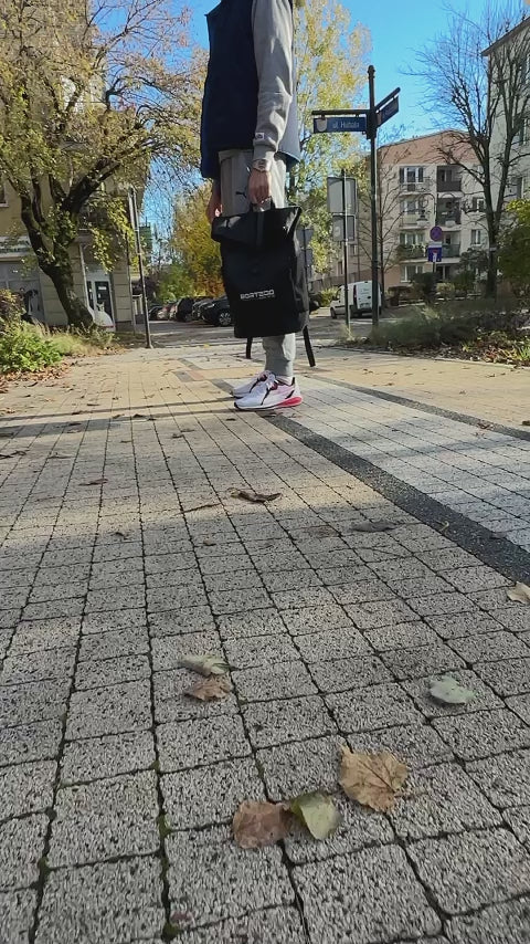 Roll-top Backpack Black