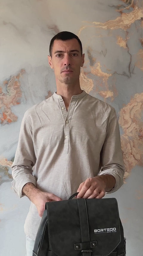 Vegan Leather Backpack Black