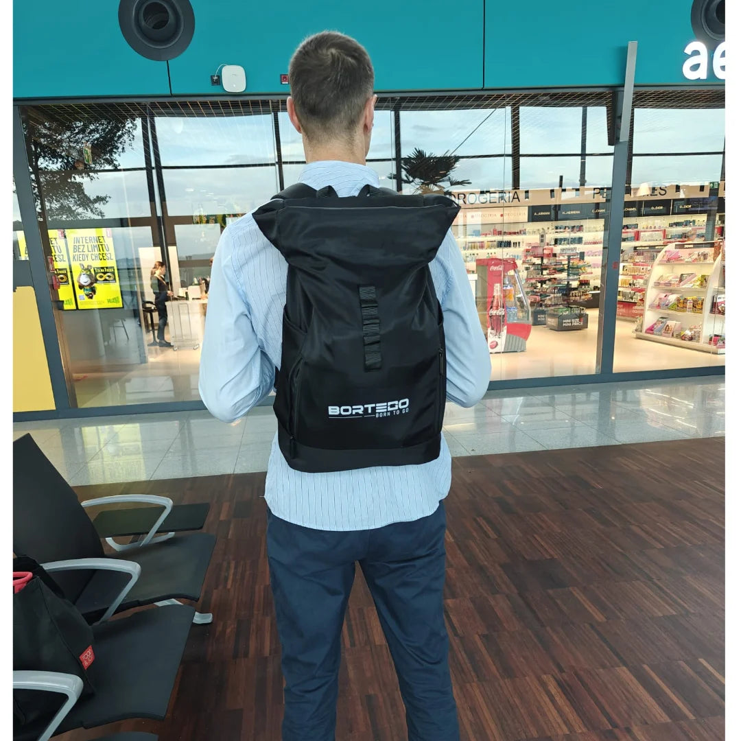 Roll-top Backpack Black