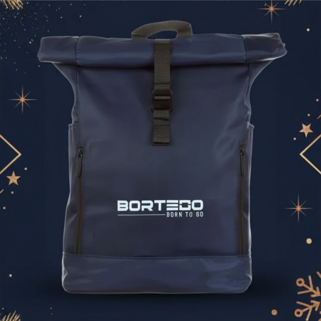 Roll-top backpack Blue