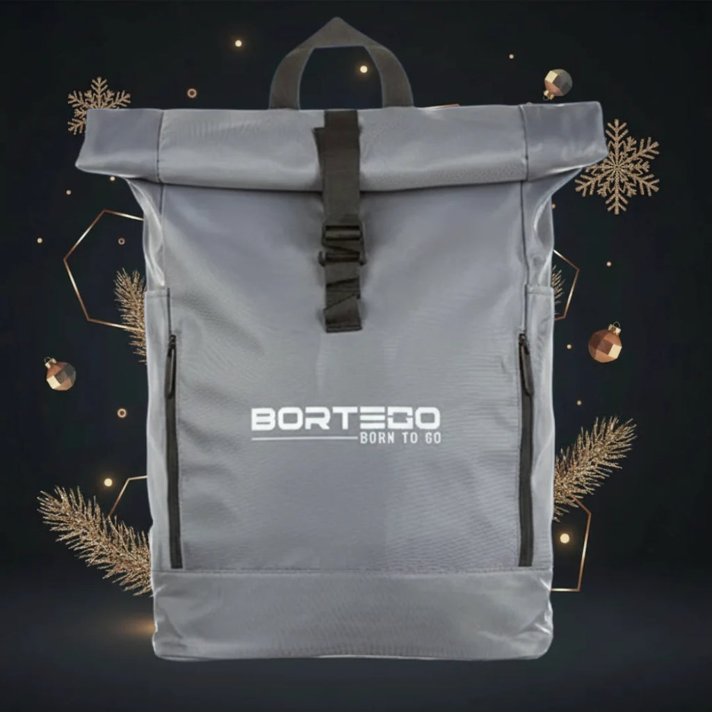 Roll-top backpack Gray