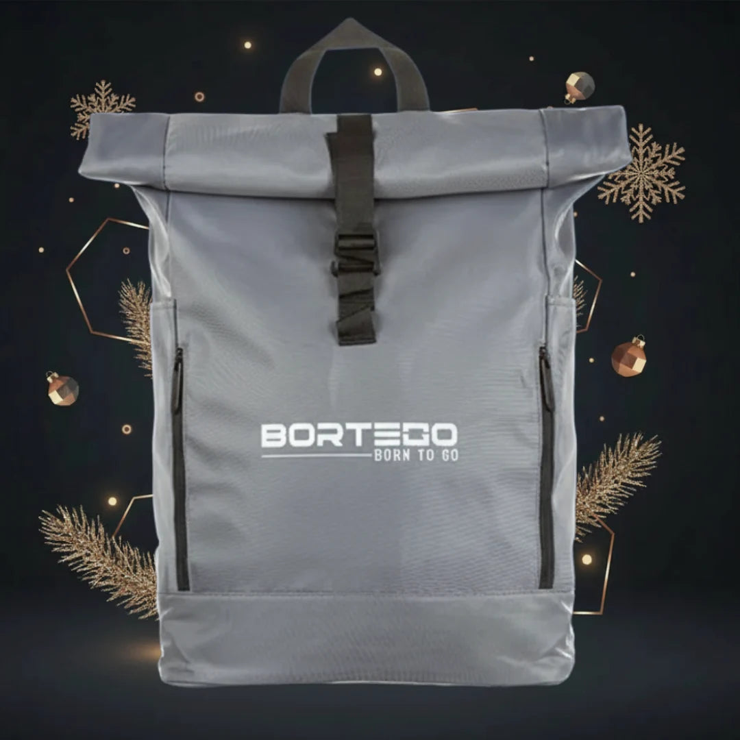 Roll-top backpack Gray