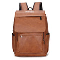 Brown backpack Bortego with visible brand name on a white background