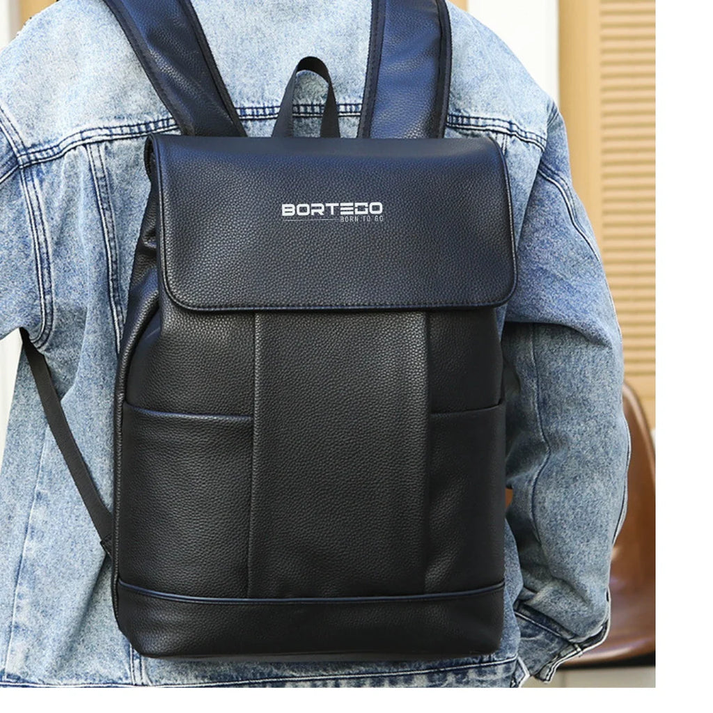 Lund Spirit – Elegant Leather Laptop Backpack 15.6" for Work