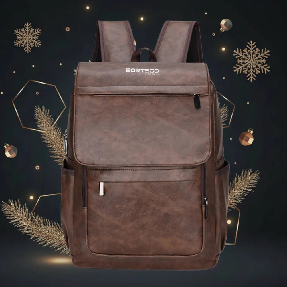 Valencia Pulse – Elegant Leather Backpack for Work and Laptop 15.6"