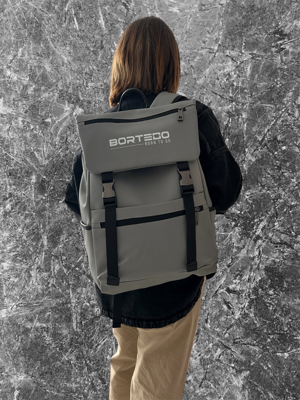 city backpack gray